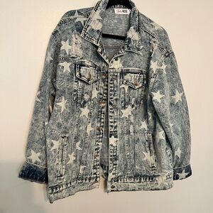 Star Patterned Denim Jacket